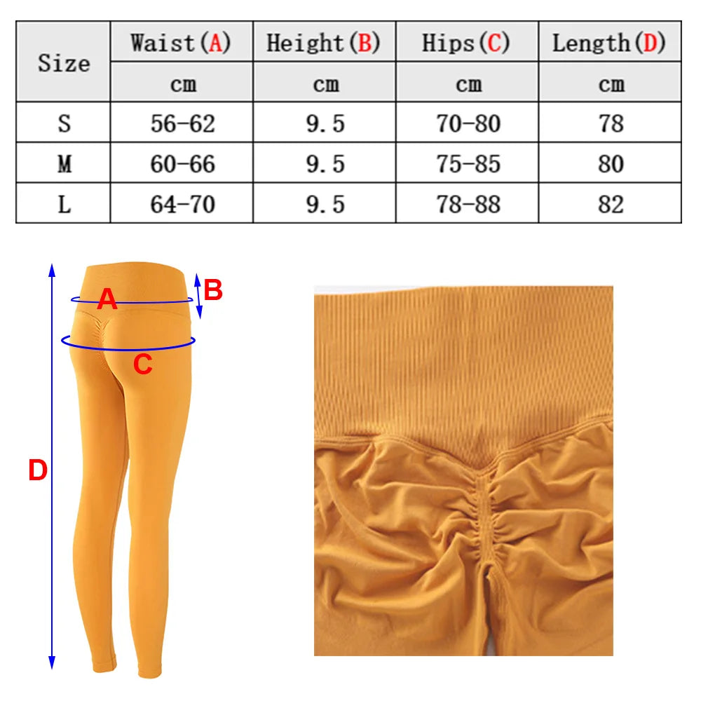 Seamless Push Up Sport Leggings